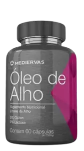 Óleo de alho em cápsulas veganas